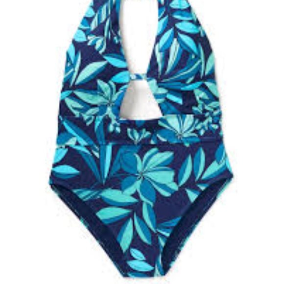 Adore Me Brinlee Tropical Blue One Piece Swimsuit - Picture 2 of 3